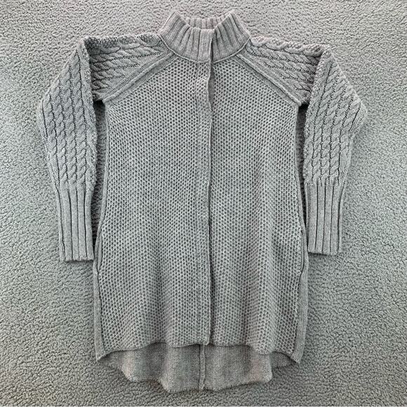 Cynthia Rowley Women's Cable Knit Button Up Cardigan Wool Alpaca Blend  Size: M - Picture 1 of 14